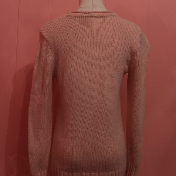 BOGO Pink Cable Knit Sweater - Picture 3 of 3